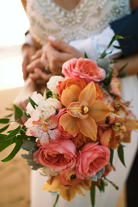 Tropical Thunder, Hibiscus Bouquet, Hibiscus Wedding, Tropical Flowers Bouquet, Tropical Bridal Bouquet, Beach Bouquet, Tropical Wedding Bouquets, Happy August, Hawaii Beach Wedding