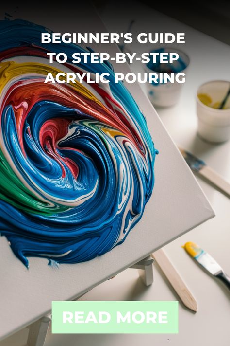 Beginner's guide to creating a colorful acrylic pour painting on a canvas. Acrylic Pour Painting Ideas On Canvas, Pour Painting Techniques, Acrylic Paint Pouring, Acrylic Paint Pour, Acrylic Painting Diy, Choosing Paint, Acrylic Pouring Techniques, Crafty Mom, Dutch Pour