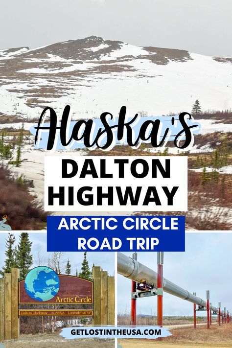 Embark on an Unforgettable Arctic Adventure: Journeying the Legendary Dalton Highway to the Enigmatic Arctic Circle, Witnessing the Majestic Wilderness and Raw Beauty of Alaska's Last Frontier on an Epic Road Trip! Arctic Circle Alaska, Dalton Highway Alaska, Alaska Trips, Dream Roadtrip, Artic Circle, Alaska Road Trip, North To Alaska, Alaska Trip, Volunteer Travel