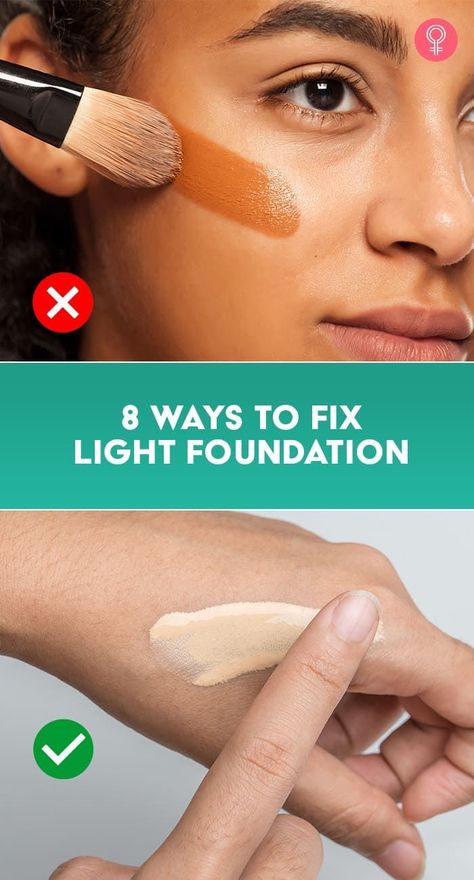 Foundation Blending Tips, How To Make Foundation Darker, How To Fix Foundation That Is Too Light, How To Find Your Shade Of Foundation, How To Fix Wrong Foundation Shade, Applying Liquid Foundation, How To Stop Cakey Foundation, How To Make Foundation Not Look Cakey, How To Use Foundation