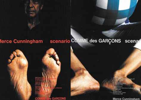 Comme des Garcons 'Scenario' featuring Merce Cunningham | Comme des Garcons: Universe of Fashion Comme Des Garcons Campaign, Floral Artists, Merce Cunningham, Fashion Communication, Anti Fashion, Short Article, Fashion Book, Rei Kawakubo, Brand Campaign