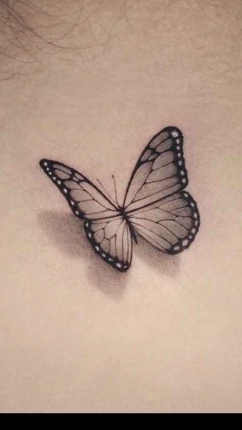 Butterfly Shadow Tattoo, Butterfly With Shadow Tattoo, 3d Butterfly Tattoo Stencil, Butterfly Tattoo With Shadow, Butterfly 3d Tattoo, Realistic Butterfly Tattoo, Butterfly Tattoo Stencil, 3d Butterfly Tattoo, Mandala Hand Tattoos