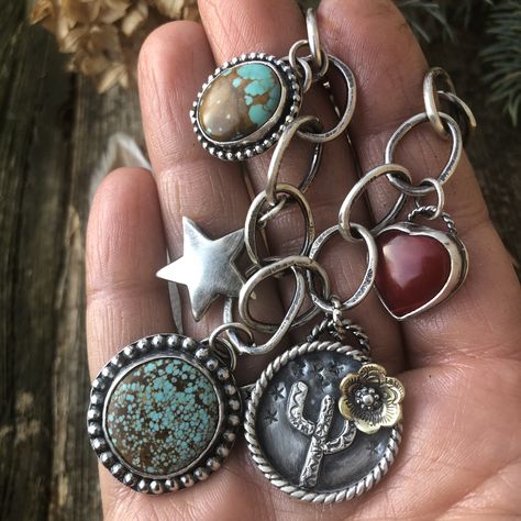 Love Charms, Clay Charms, Artisan Jewelry, Handcrafted Jewelry, Jewelry Inspiration, Charm Bracelet, Charms, Turquoise, Ceramics