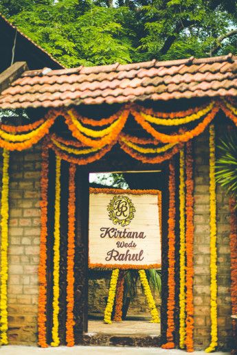 1470735771_candidweddingphotography Wedding Name Board, Entrance Decor Ideas, Ceremony Backdrop Outdoor, Name Board, Destination Wedding Decor, Wedding Halls, Wedding Entrance Decor, Mandap Decor, Desi Wedding Decor