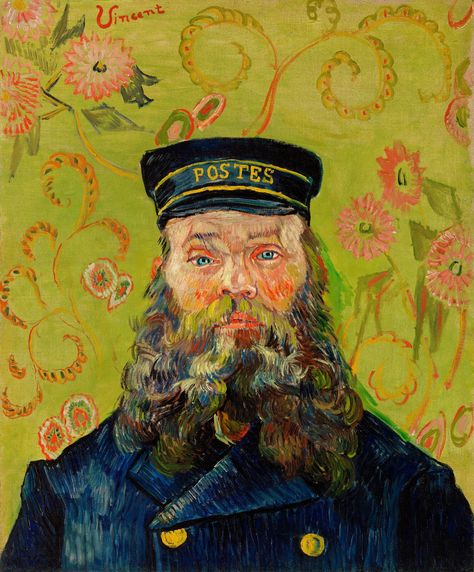 The Postman (Joseph Roulin) (1888) by Vincent Van Gogh. Original from the Barnes Foundation. At the prime of his career, Vincent Van Gogh developed a passion for portraits. In one of the many letters he wrote to his brother Theo, Van Gogh expressed his excitement about modern portraits. Throughout his career, Vincent Van Gogh painted more than 20 portraits of Joseph Roulin and his family. The two had a close relationship and friendship, which was the basis of their work together. The two li... Theo Van Gogh, Barnes Foundation, The Postman, Modern Portraits, Close Relationship, Vincent Van, Famous Artists, Vincent Van Gogh, Van Gogh