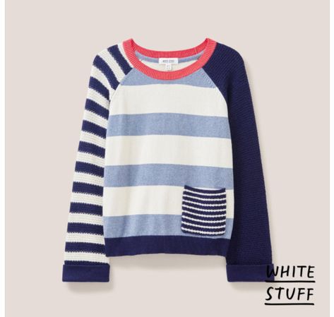 Stripe Jumper, Flattering Swimsuits, White Stuff, Line Shopping, Crew Neck Jumper, Best Wear, Knit Fashion, Knitwear Women, Stripes Design