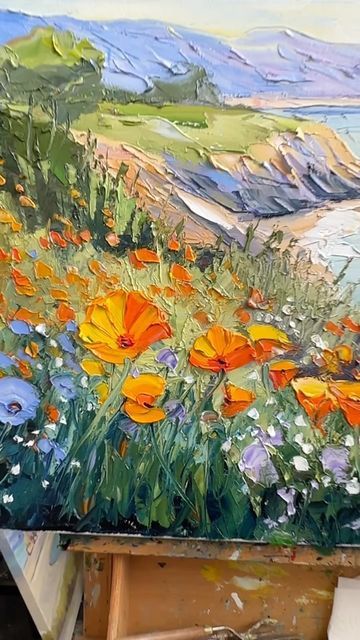 Art Oil Paintings, Palette Knife Art, Abstract Flower Art, Flower Painting Canvas, Flower Collection, Knife Art, Abstract Flower Painting, Textured Canvas Art, 수채화 그림