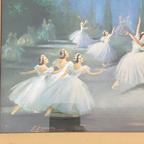 Carlotta Edwards, Ballet Paintings, Ice Dancing, Ballet Painting, Book Vibes, Vintage Ballerina, Fresh Cut Roses, Ballet Beauty, Ballet Art