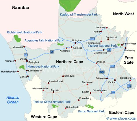 Northern Cape map Augrabies Falls, George Western Cape South Africa, Hiking Cape Town, South Africa Map, South Africa Eastern Cape, Northern Cape, Africa Map, Daughter Quotes, Cape Town