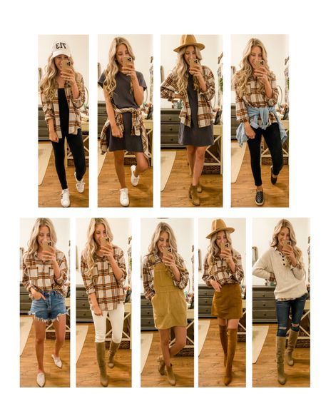 Flannel Outfit For Work, Flannel Fashion Womens, Fall Outfit Layers, Flannel Outfits 2022, How To Dress Up A Flannel, Womens Plaid Shirt Outfit Fall, Flannel Style Outfit Ideas, Styling Flannels Women, Cute Fall Flannel Outfits