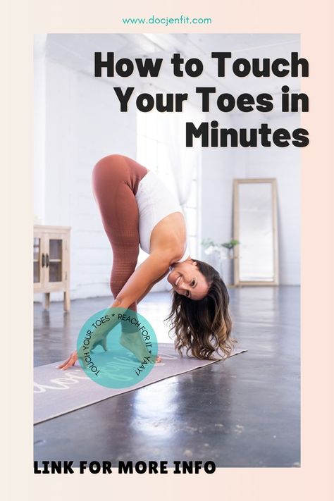 How To Touch Your Toes Flexibility, How To Touch Your Toes, Toe Touches, Forward Fold, Workout Meal Plan, Doctor Of Physical Therapy, Touch Me, Touching You, Physical Therapy