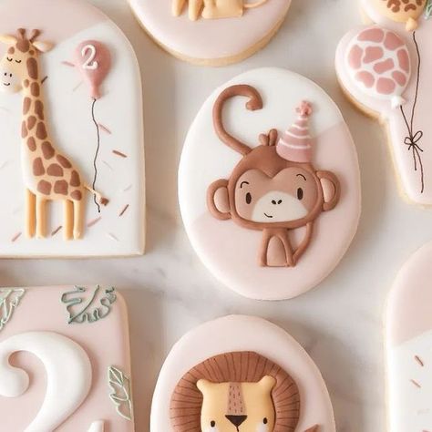 Monkey Cookies, Safari Cookies, Pastry Design, Royal Iced Cookies, Cookies Theme, Holiday Cookies Christmas, More Than, Valentines Day Cookies, Fancy Cookies