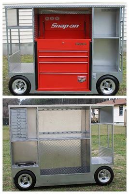 Batcave Room, Pit Cart, Easy Garage Storage, Rolling Tool Box, Welding Cart, Tool Cart, Tool Box Organization, Welding And Fabrication, Tool Box Storage