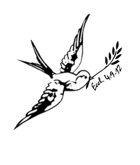 Eccl 4:9-12 Sparrow Sparrow Chest Tattoo Female, Sparrow Chest Tattoo, Marriage Tattoos, Chest Tattoo Female, Tattoo Female, Chest Tattoo, Tattoos For Women, Tattoos, Art