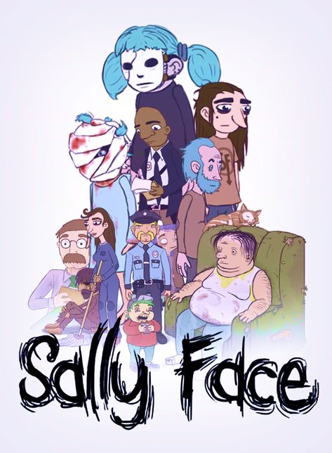 Sally Face Poster, Prosthetic Face, Sally Face Game, Monster Prom, Sally Face, Naruto Characters, Episode 5, Indie Games, Fantastic Beasts