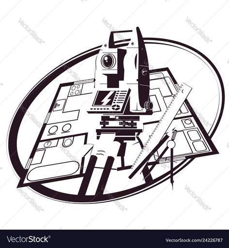 Placement Poster, Civil Engineering Logo, Surveying Engineering, Ing Civil, Future Logo, Logo Design Agency, Surveying Equipment, Total Station, Staircase Design Modern