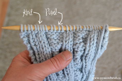 "Reading" Your Knitting 1: Knit and Purl — Talena Winters Knit Vs Purl Stitch, Knit Vs Purl, Brother Knitting Machine, Crafts Simple, Knitting Pin, Cable Pattern, Knitting Instructions, Purl Stitch, Seed Stitch