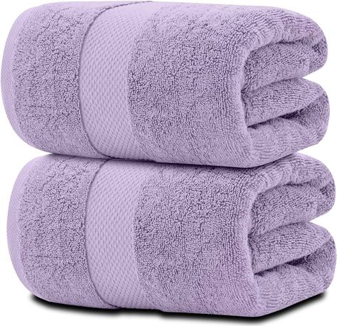 Lavender Bathroom, Fluffy Bath Towels, Elegant Bath, Lavender Bath, Most Luxurious Hotels, Luxury Shower, Bath Towels Luxury, Large Baths, Spa Towels