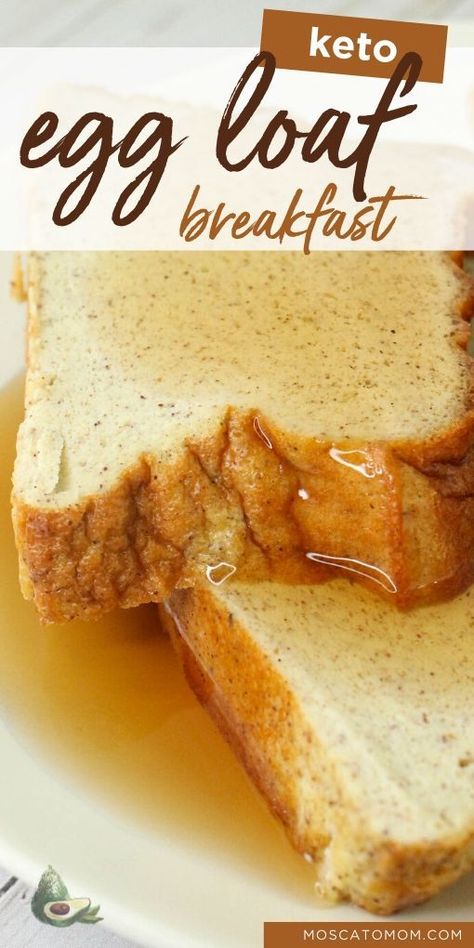 Keto Egg Loaf, Egg Loaf Recipe, Keto French Toast, Egg Loaf, Keto Egg Fast, Keto Diet List, Postre Keto, Egg Fast, Keto Diet Breakfast