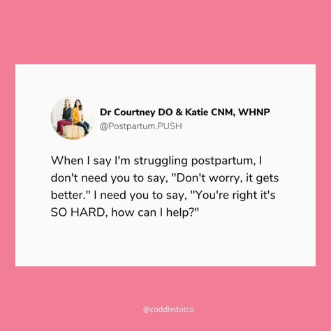 Expressing the unpleasant, unexpected, and difficult postpartum experiences you’re going through doesn't make you a bad mom. Sharing these emotions with other new moms helps these experiences to be normalized. It doesn’t make you “unappreciative” of the wonderful, unique, and amazing aspects of the experience. Mamas, what were some of the highs and lows of your postpartum experience? #fourthtrimester #postpartumhealth #postpartumbody Postpartum Health, I Dont Need You, Bad Mom, Postpartum Body, Bettering Myself, It Gets Better, Mom Help, I Need You, Postpartum