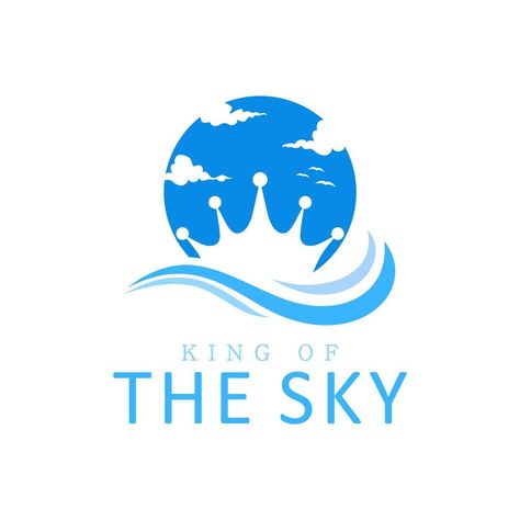 Crown in the sky with clouds and wind logo design Wind Logo Design, Kpop Logo Design, Sky Ship, Wind Logo, Kpop Logo, Sky With Clouds, Sky And Clouds, The Crown, Business Ideas