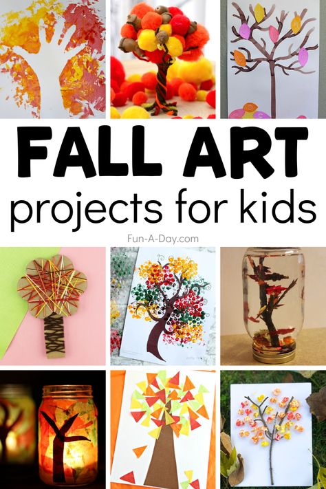 Fall is the perfect time for art projects! Autumn leaves and trees make for some especially gorgeous arts and crafts for preschool and kindergarten. Check out this amazing list of 20+ fall art projects for kids! Tree Art Projects For Kids, Fall Art Projects For Kids, Projects For Preschool, Fall Tree Art, Thankful Tree Craft, September Art, September Activities, September Crafts, Fall Preschool Activities