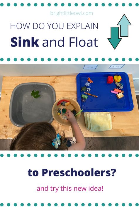 Montessori Science Activities, Montessori Sensorial Activities, Montessori Language Activities, Montessori Sink, Sensorial Activities, Montessori Science, Kids Outdoor Activities, Sink Or Float, Montessori Language