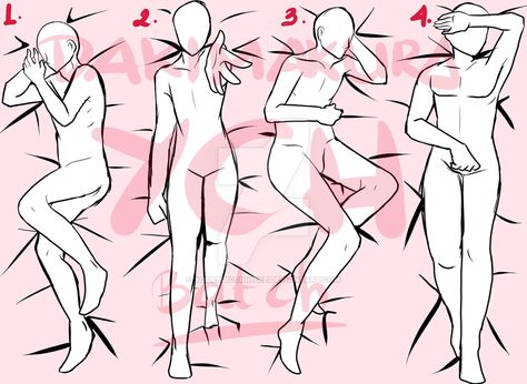 Pillow Reference, Anime Ych, Pillow Drawing, Seductive Pose, Drawing Body Poses, Anatomy Poses, Body Reference Drawing, 캐릭터 드로잉, Poses References