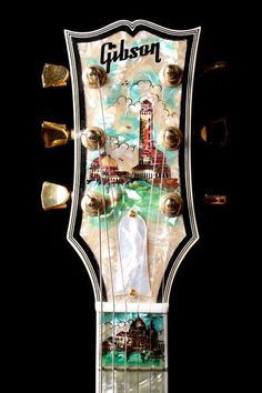 Gibson Custom Headstock Inlay Guitar Headstock Design, Headstock Design, Custom Acoustic Guitars, Acoustic Guitar Chords, Guitar Inlay, Guitar Fretboard, Learning Guitar, Telecaster Guitar, Unique Guitars