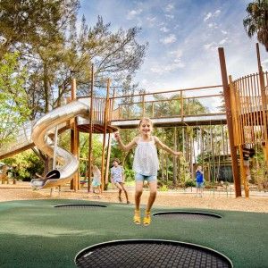 Adelaide Zoo – Nature’s Playground by WAX Design « Landscape Architecture Platform | Landezine Playgrounds Architecture, Wax Design, In Ground Trampoline, Australia Tourism, Children Park, Adelaide Australia, Natural Playground, Park Playground, Playground Design