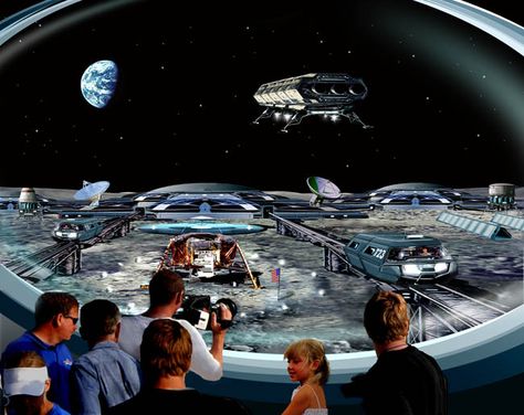 Opinion: Space Settlement and the Preservation of Pristine Environments—Two Mutually Exclusive Concepts? Primary And Secondary Sources, Space Tourism, Tourism Marketing, Tv Tropes, Futuristic City, Future City, Science Fiction Art, Retro Futuristic, Space Flight