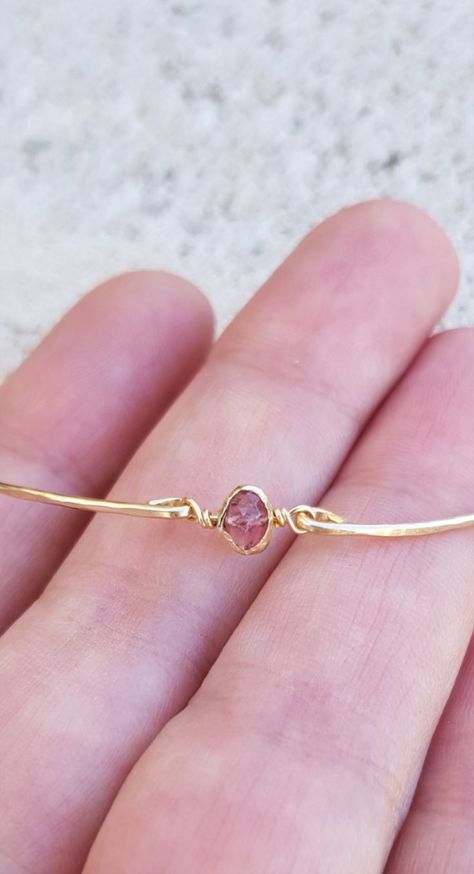 Minimalist Gold Bracelet, Dainty Gold Bracelet, Bracelet Minimalist, Bracelet Simple, Tourmaline Bracelet, Tourmaline Jewelry, Gold Bracelet Cuff, Gemstone Beaded Bracelets, Bracelet Cuff