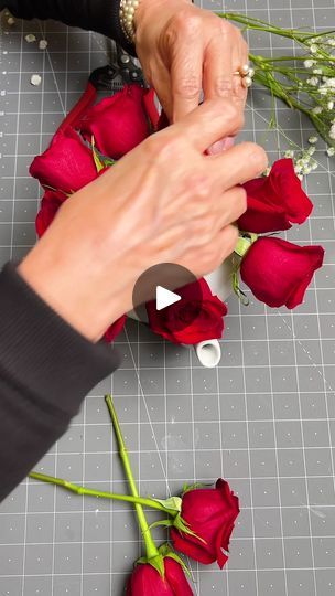 180K views · 2.2K reactions | Rose Floral Arranging | DIY a Gorgeous Floral Arrange of Roses ❤🌹   #kippiathome #floralarrangement #valentineroses | By Kippi at HomeFacebook Red Rose Mason Jar Centerpiece, Rose Arrangements Diy, Rose Centerpieces Diy, Dozen Roses, Floral Arranging, Rose Centerpieces, Diy Arrangements, Valentines Roses, Rose Arrangements