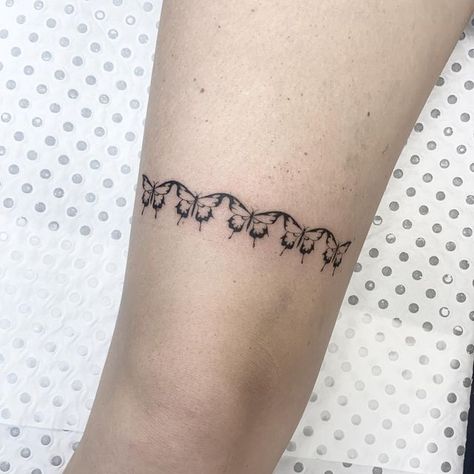 Dan on Instagram: "#singleneedle butterfly chain on @ohmynelliepie" Butterfly Chain Tattoo, Chain Wrist Tattoo, Chain Tattoo, Butterfly Chain, Blossom Tattoo, Wrist Tattoo, Wrist Tattoos, Blossom, Tattoos