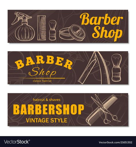 Barber Shop Banner Design, Beard For Men, Hair Salon Logo Design, Hair Salon Logo, Shop Banner Design, Hair Salon Logos, Barbershop Design, Salon Logo Design, Sign Board Design