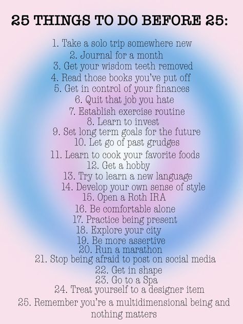 Things To Pass Time, How To Remember Things, List Of Things To Do, 300 Things I Want List, Things To Do Before 2024, Things To Do Before 25 Turning 25, Bucket List For 20 Year Olds, 20 Things To Do Before 20, Bucket List For 29 Year Olds