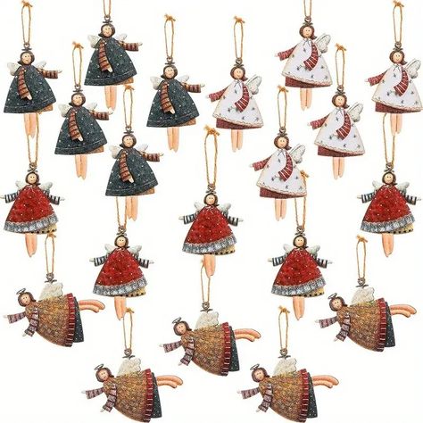 20pcs Christmas Dancing Angels Decor Angel Doll Pendant Dancing Wooden Tree Hanging Pendant Christmas Tree Hanging Ornaments - Patio, Lawn & Garden - Temu Mexico Angels Decor, Christmas Dancing, Outdoor Holiday Decorations, Christmas Dance, Christmas Tree Hanging, Doll Pendant, Angel Decor, Christmas Pendant, Angel Doll