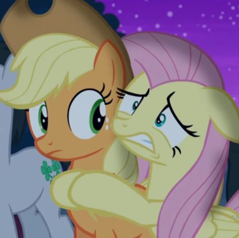 Apple Jack And Fluttershy, Applejack And Fluttershy, Thiago Core, Fluttershy And Applejack, My Little Pony Applejack, Tiny Horses, Mlp Memes, Vinyl Scratch, Rainbow Rocks