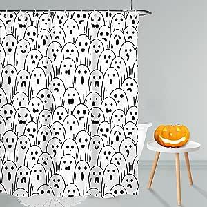 Halloween Curtains, Halloween Shower Curtain, Halloween Bathroom, Shower Curtain Hooks, Bathroom Curtains, Shower Curtain Sets, Curtain Sets, Curtain Hooks, Bathroom Shower Curtains