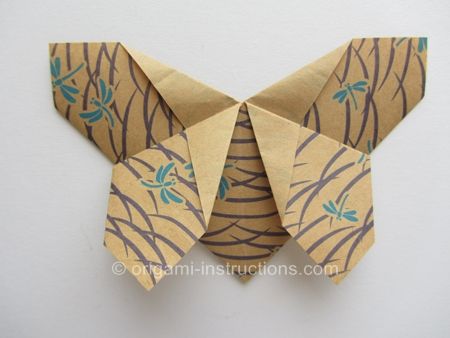 Origami Rectangle Paper, Origami With Rectangle Paper, Pinned Butterfly, Origami Butterfly Easy, Butterfly Tutorial, Fabric Origami, Origami And Kirigami, Folding Origami, Origami Butterfly