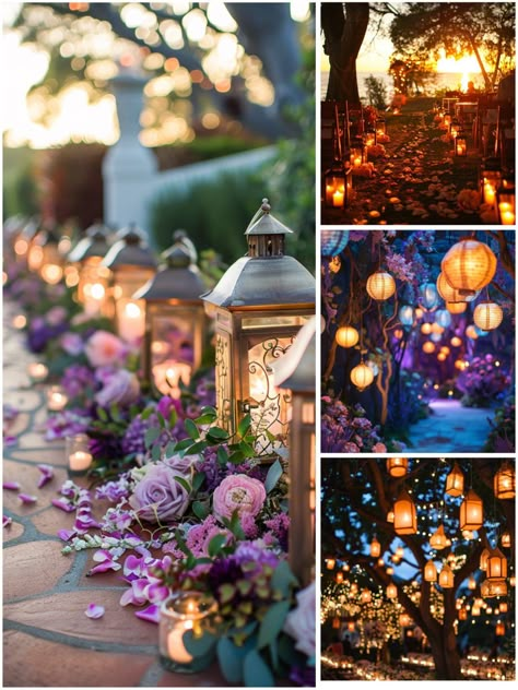 Enchanted Tangled Wedding Theme Ideas for Dreamers Tangled Theme Party Decorations, Tangled Prom Theme Decoration, Fairytale Prom Theme, Rapunzel Corset, Rapunzel Themed Wedding, Tangled Party Decorations, Prom Enchanted Forest, Tangled Wedding Theme, Tangled Prom