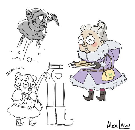 Hobbit Dragon, Alex Law, Dnd Halfling, Halfling Rogue, Dnd Art, Old Woman, Animation Design, Illustration Character Design, Character Creation