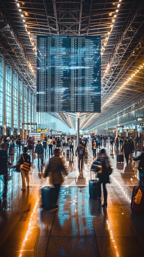 ```
#Bustling Airport #Terminal: #Travelers with #luggage bustling through the vast, modern airport terminal illuminated by the intricate ceiling #lights. #travel #aviation #architecture #design #modern #artificialintelligence #photography #stockcake ⬇️ Download and 📝 Prompt 👉 https://stockcake.com/i/bustling-airport-terminal_559720_970257
``` Aviation Architecture, Airport Waiting Area, Modern Airport, Easy Toe Nail Designs, Forest Logo, Simple Toe Nails, Office Dog, Airport Terminal, Airports Terminal