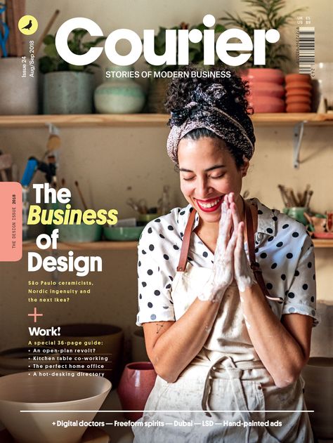 Courier, August/September 2018, Business Magazine, Advertising Signs, Start Up Business, Design Store, Design Working, The Modern, Magazine, The World, Design