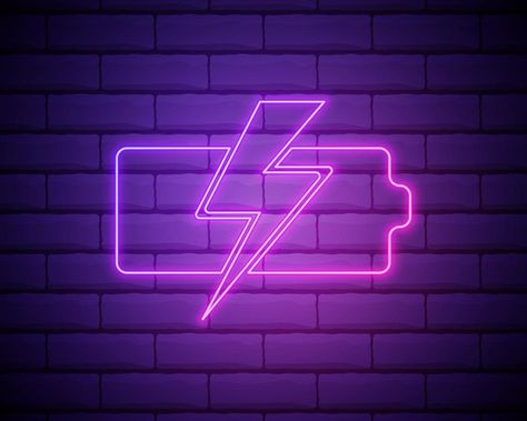 Pink Technology, Charging Wallpaper Battery, Neon Message Icon, Neon Music Icon, Purple Neon App Logos, Icon Design Purple Neon, Neon Purple Music Icon, Battery Icon, Pink Camera