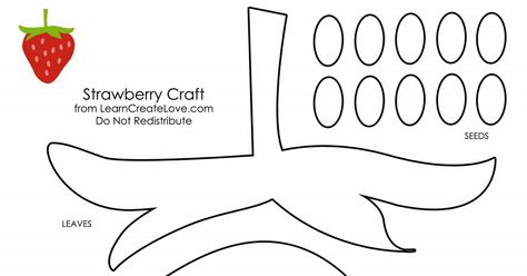 strawberry.pdf Strawberry Template Free Printable, Strawberry Template, Strawberry Craft, Summer Boards, Strawberry Social, February Lesson Plan, Strawberry Crafts, February Lessons, Birthday Boards