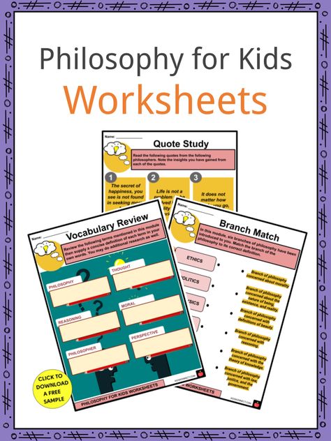 What Is Knowledge, Philosophy For Children, Kids Facts, Teaching Philosophy, Philosophical Thoughts, Moral Philosophy, Kids Worksheets, Nature Words, School Homework