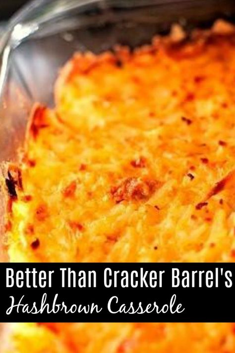 Better than Cracker Barrel’s Hashbrown Casserole – Aunt Bee's Recipes Easy Hashbrown Casserole Simple, Boxed Hashbrown Recipes, Simple Hashbrown Casserole, Hadhbtown Casserole, Hashbrown Casserole Pioneer Woman, Cowboy Casserole With Hashbrowns, Hashbrown Casserole Fresh Potatoes, Oven Cheesy Hashbrowns, Hashbrown Casserole No Onions