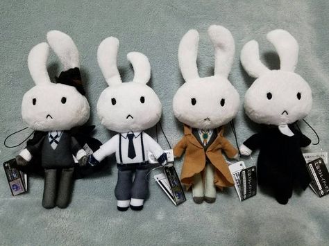 Bungo Stray Dogs Plush, Bsd Keychain, Bsd Plushies, Doll Keychain, Anime Crafts, Silly Dogs, Dog Items, Keychain Set, Bunny Plush