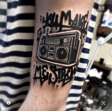 Nwa Hip Hop Tattoo, Hip Hop Tattoo Sleeve, Hiphop Tattoo Ideas, Hiphop Tattoo Design, Hip Hop Tattoo Ideas, Hiphop Tattoo, Tattoo Music Ideas, Hip Hop Music Tattoo, Rap Tattoo Ideas